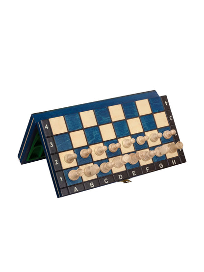 Échiquier magnétique Nomade bleu – pliage magnétique