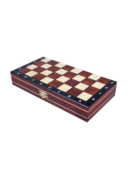 Échiquier magnétique Nomade marron – plateau fermé