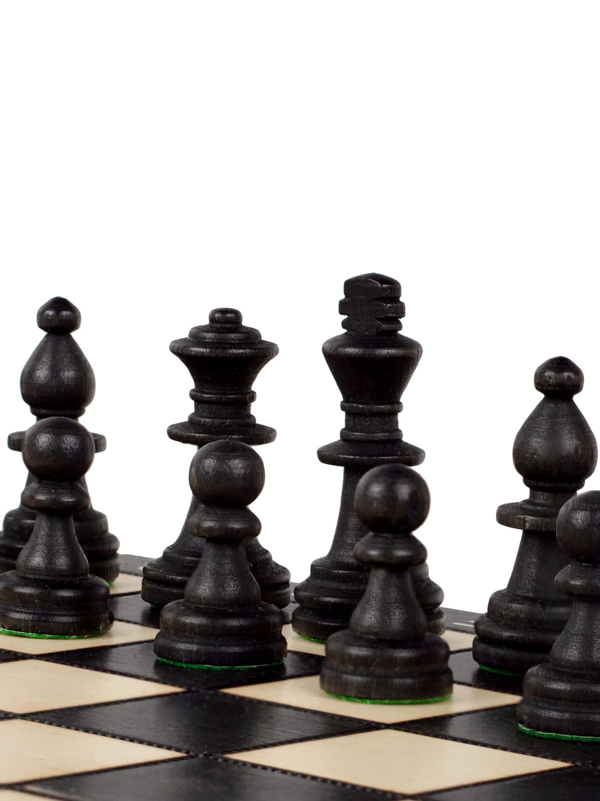 Échiquier magnétique Nomade noir – pièces noires