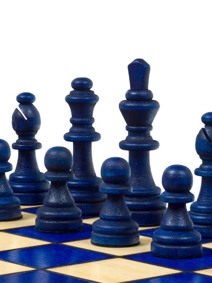 Échiquier magnétique Voyageur bleu – pièces bleues