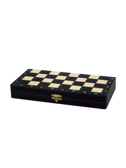 Échiquier magnétique Voyageur noir – plateau fermé