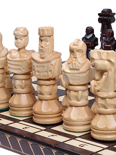 Jeu d’échecs Gladiateur – pièces blanches profil