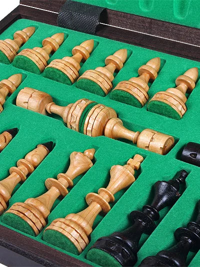 Jeu d’échecs indien Maharadjah Compact – rangement des pièces