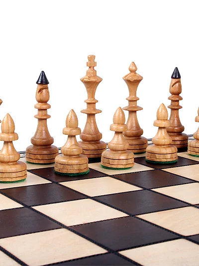 Jeu d’échecs indien Maharadjah Compact – pièces blanches