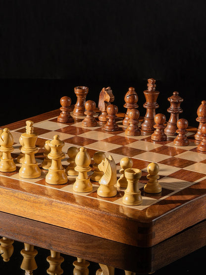 Jeu d’échecs magnétique Acacia – vue d’ensemble