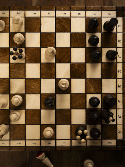 Jeu d’échecs Royal – vue de dessus ambiance