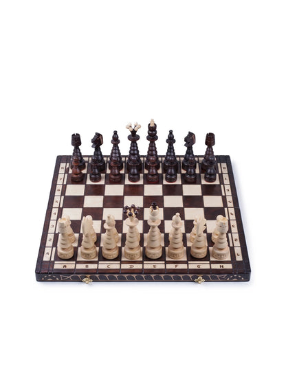 Jeu d’échecs Sapin de Noël – vue d’ensemble, pièces en place
