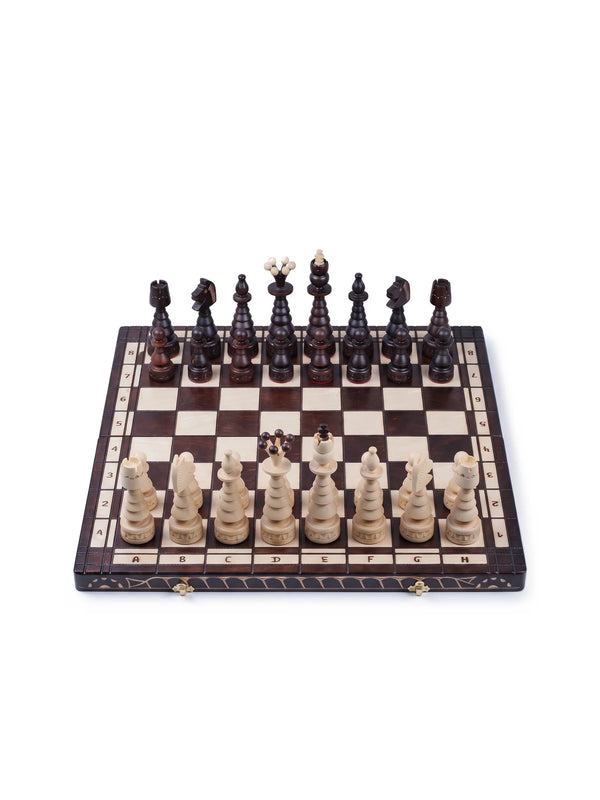 Jeu d’échecs Sapin de Noël – vue d’ensemble, pièces en place