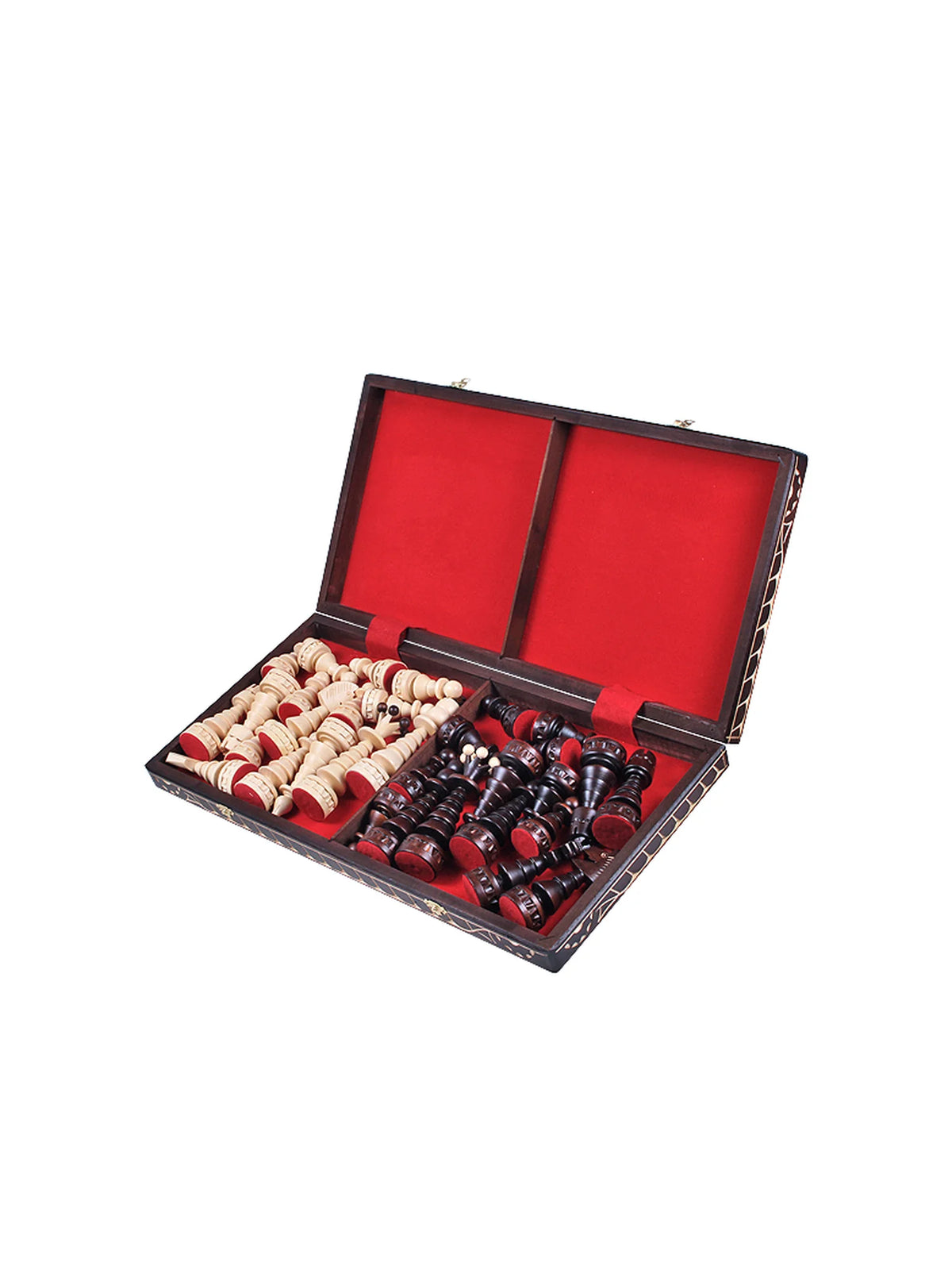 Jeu d’échecs Sapin de Noël – coffret ouvert