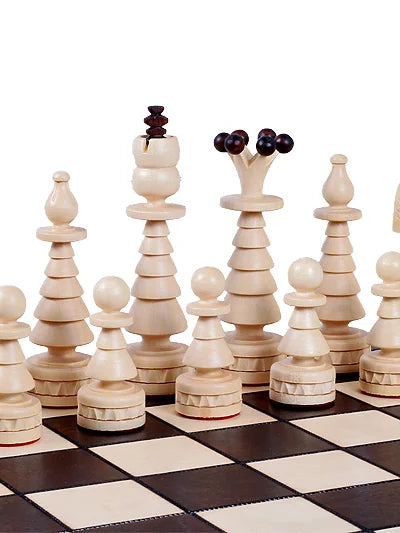 Jeu d’échecs Sapin de Noël – pièces blanches