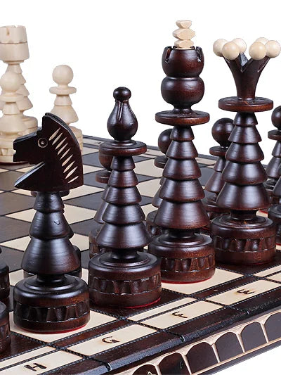 Jeu d’échecs Sapin de Noël – pièces gros plan