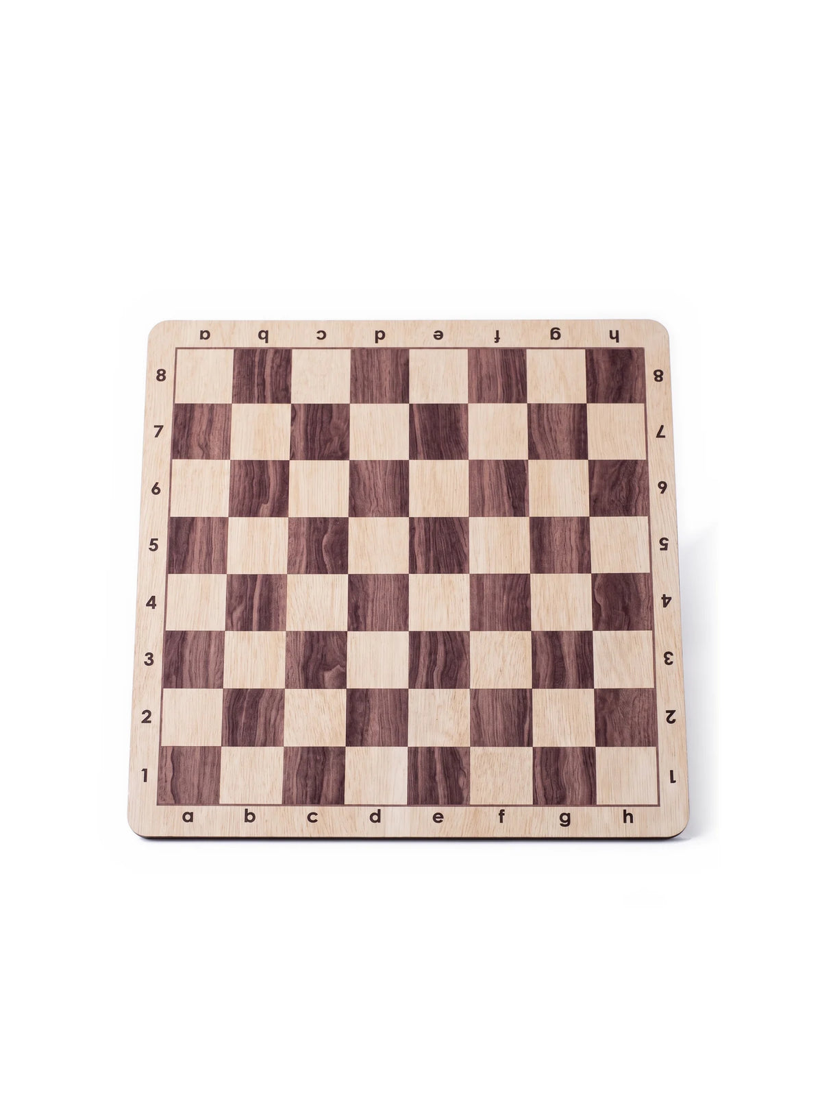 Tapis d’échecs enroulable n°6 – clair, avec coordonnées, vue de dessus