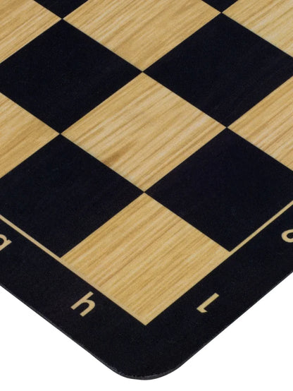 Tapis d’échecs enroulable n°6 – noir, détail du coin